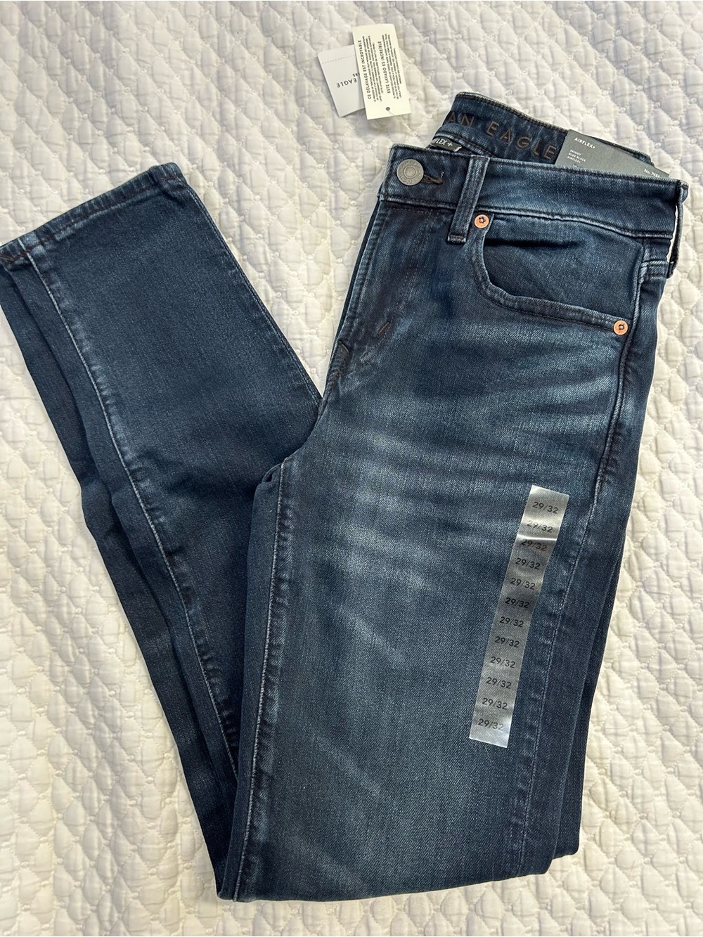 American eagle Airflex+ Dark Blue skinny Jeans - Picture 8 of 10